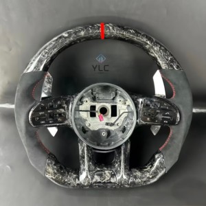 Volante YLA de Fibra de Carbono Real para W221 S65 <span class=keywords><strong>AMG</strong></span> CL550 CL63 S63 para Mercedes Benz G <span class=keywords><strong>63</strong></span> <span class=keywords><strong>AMG</strong></span> - Product Image 5