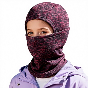 Cagoule de protection intégrale pour enfants Mudou, avec protection du cou, réglable, en polaire cationique double face - Product Image 1