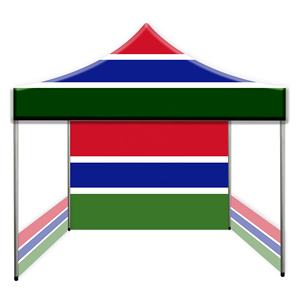 Tienda de campañ<span class=keywords><strong>a</strong></span> con bandera de <span class=keywords><strong>Gambia</strong></span> Montaje simple y rápido Ideal para <span class=keywords><strong>viajes</strong></span> de campamento cortos y relajación al aire libre - Product Image 1
