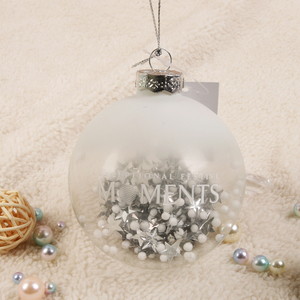 <span class=keywords><strong>ลูก</strong></span>บอลคริสต์มาส PET รุ่นใหม่ปี 2026 พร้อมทรายสีขาวและสไตล์มหาสมุทร - Product Image 2