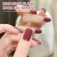 Non-lavage Métallique Gel Liner Nail Art Set 15ml UV Led Peinture Gel Vernis pour Nail Art Estampage Gel Nail Art