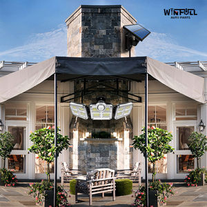 Lámpara Solar con Sensor de Movimiento para Exteriores, 3 Cabezas Giratorias, Lámpara de Pared para Jardín, Patio, Calle, Iluminación LED para Caminos - Product Image 4