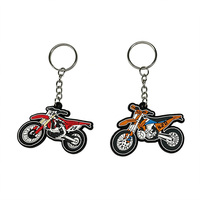 Llavero de PVC personalizado al por mayor para motocross, llavero de goma suave para motocicleta, regalo de recuerdo para motociclistas y aficionados a las carreras, a granel