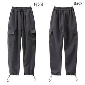 Pantalones Jogger Holgados para <span class=keywords><strong>Mujer</strong></span> <span class=keywords><strong>H</strong></span>-464, con Cordón, Bolsillos Grandes, Pantalones Rectos, Pantalones <span class=keywords><strong>Cargo</strong></span> de Alta Calidad para <span class=keywords><strong>Mujer</strong></span> - Product Image 6