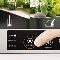 Jardin hydroponique intelligent compact J&C avec lumière de croissance LED 4000K complète et minuterie automatique pour légumes, herbes et fleurs d'intérieur