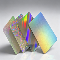 Großhandel CR80 Regenbogen-Hologramm NFC RFID 13,56MHz Mini-Tag Offsetdruck Wasserdichte Magnetkarte Mitglieds- & Visitenkarte