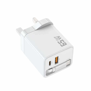 Nuevo cargador de nitruro de <span class=keywords><strong>galio</strong></span> de carga rápida PD Cable retráctil de 65W para cabezal de carga integrado Huawei - Product Image 4