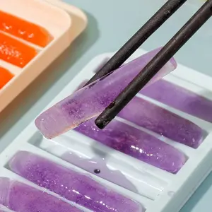 Moules à glaçons longs créatifs en forme de bâtonnets, réutilisables, en plastique, avec couvercle, pour bouteilles d'eau et de sport - Product Image 3