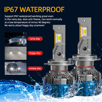 Phare LED SFIDA V3 3 couleurs 3000K/4300K/6000K 12V 45W, nouveau, avec commutation facile, emballage personnalisé, ampoule Plug & Play H4/H7/9005/HB3