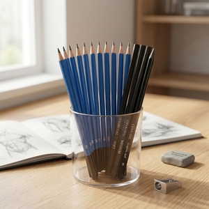 Bview Art Yiwu disegno a matita Set di schizzi con Roll Up Canvas Pencil Bag disegno pittura strumento artistico per artisti e principianti - Product Image 3