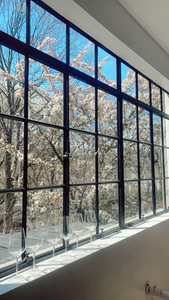 <span class=keywords><strong>Finestre</strong></span> a Battente Singolo Vantage, <span class=keywords><strong>Finestre</strong></span> Operabili in Acciaio Nero Stile Francese con <span class=keywords><strong>Griglie</strong></span> - Product Image 5