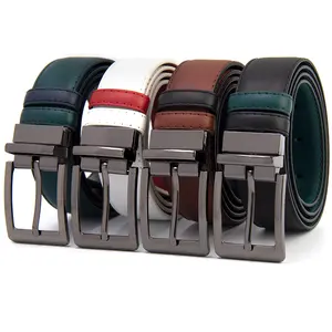 Langlebiger doppelseitiger Pinschnallenband aus Legierung mit mehreren Farben, zu dem der PU-Lederband hersteller und Werk gehören