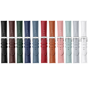 <span class=keywords><strong>Bracelet</strong></span> de montre Baoruichen Rts en <span class=keywords><strong>cuir</strong></span> véritable grain crocodile de qualité supérieure, multicolore, multi-tailles, vente en gros, barre à ressort à dégagement rapide - Product Image 1