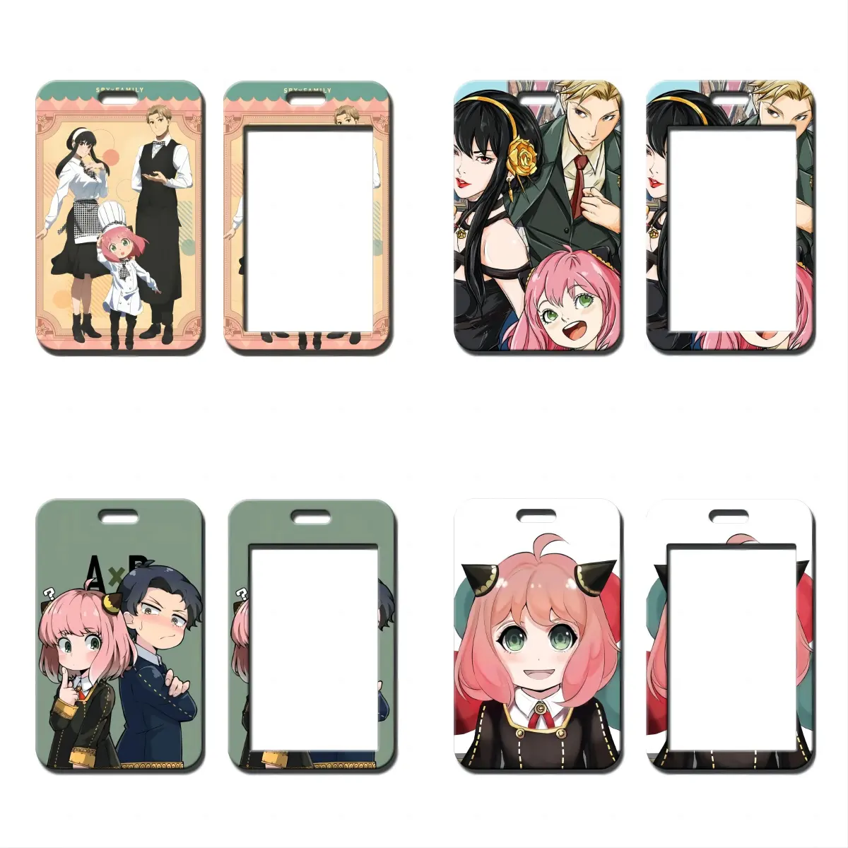 39 Designs 7*11cm Anime Karten halter Cosplay SPY FAMILY Bus ID Name Card Bag Arbeits karten etui