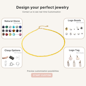 Collar de Cuentas de Obsidiana Negra Pequeñas para Mujer, Gargantilla Minimalista, Delicado, Impermeable, con Cuentas de Cristal, para Fiesta - Product Image 6