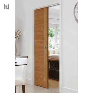 WANJIA קידומים מודרניים דלת כיס הזזה חדר דלת כיס פנים דלתות כיס נסתרות מעץ - Product Image 3