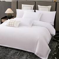 Juego de Ropa de Cama para Hotel con Logotipo Personalizado, Colección de Ropa de Cama Bordada de Alta Calidad para Hoteles de Marca