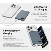 2026 CASUN PD20W Kapasitas Tinggi 5000mAh Ultra Tipis Pengisian Cepat Layar LED Power Bank Magnetik Nirkabel