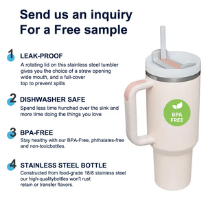 Termo de Acero Inoxidable para Café, Vaso con Aislamiento Térmico, Vaso con Pajita, 40oz con Asa, 20 Colores en Stock - Product Image 5