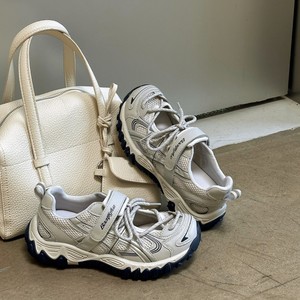 2026 Summer Women Hollow Mesh <b>Platform</b> Dad Shoes Velcro Height Increasing Breathable Sneakers - Product Image 1