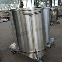 Réservoir poli mobile d'acier inoxydable pour le mélange de peinture à échelle réduite