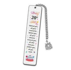 10 16 18 20 30 <span class=keywords><strong>cumpleaños</strong></span> marcapáginas Metal Acero inoxidable <span class=keywords><strong>Feliz</strong></span> <span class=keywords><strong>cumpleaños</strong></span> marcapáginas regalo - Product Image 5