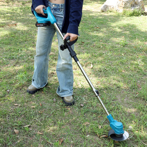 Cortadora de césped inalámbrica de 21V y 400W, personalizable, sin escobillas, para malezas, longitud, cortadora de césped portátil ajustable, batería - Product Image 5