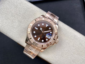 Bracelet de montre en acier inoxydable et acier plaqué or, bleu glacé super résistant, pour montre mécanique homme - Product Image 2