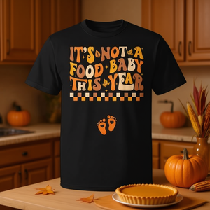 Non è una maglietta a tema cibo per bambini, ma un regalo per la gravidanza di questo anno di Ringraziamento - Product Image 3