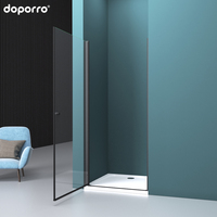 Plus Populaire Écrans de Douche Cabine de Douche De Qualité Verre Moderne Enceinte Salle De Bain En Verre Trempé 3 Ans Carré