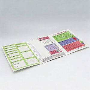 Porte-documents prénatal personnalisé en carton, impression offset, fermeture à clip, organiseur de dossiers médicaux pour <span class=keywords><strong>femmes</strong></span> enceintes - Product Image 3