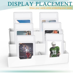 Soporte de plástico GPPS de 140x81x6.4mm, 35pt 55pt, para tarjetas deportivas, soporte acrílico en blanco para tarjetas coleccionables, soporte para tarjetas clasificadas PSA - Product Image 4