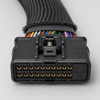 Faisceau de câblage pour tracteur agricole OEM KET 3.0mm 14 broches AWG20 UL1061 IP67 avec conducteur en cuivre pour tracteurs McCormick Deutz Fahr Same