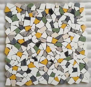 Mezclado colorido <span class=keywords><strong>mosaico</strong></span> de mármol <span class=keywords><strong>azulejos</strong></span> <span class=keywords><strong>rotos</strong></span> Natural de forma Irregular piedra piso <span class=keywords><strong>azulejos</strong></span> de <span class=keywords><strong>mosaico</strong></span> roto de <span class=keywords><strong>mosaico</strong></span> de mármol - Product Image 4