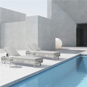 Alta Costura Jardín de mimbre al aire libre <span class=keywords><strong>tumbona</strong></span> ajustable <span class=keywords><strong>reclinable</strong></span> silla plegable de jardín playa <span class=keywords><strong>tumbona</strong></span> - Product Image 1