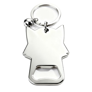Ouvre-bouteille en acier inoxydable Souvenir en alliage de zinc vierge Conception personnalisée Porte-clés porte-clés en métal avec logo gravé au laser Ouvre-bouteille - Product Image 5