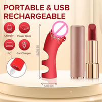 Multifunktions-Fingervibrator Wiederaufladbar IPX7 Wasserdicht Silikon-Dildo G-Punkt Klitoris-Stimulator 10 Geschwindigkeiten Sexspielzeug für Männer
