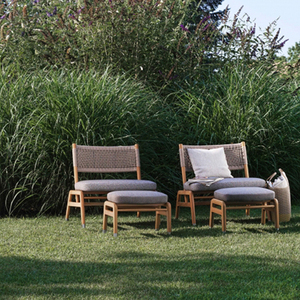 Fabrication exquise personnalisée Loisirs Hôtel Chaises <span class=keywords><strong>de</strong></span> <span class=keywords><strong>jardin</strong></span> Relax Coussin en bois Chaise longue d'extérieur - Product Image 1