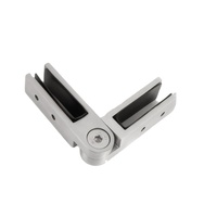 Accessoires de garde-corps d'escalier en acier inoxydable réglables à 360 degrés, supports de verre et clips de verre