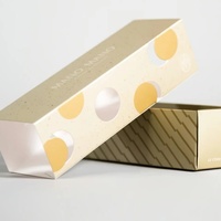 Boîte à glissière pour chocolats et donuts en papier alimentaire de qualité supérieure avec logo personnalisé, emballage durable pour biscuits