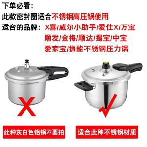 Junta de Goma para Tapa de Olla a Presión de 20/22/24 cm, Anillo de Goma Interior para Sellado, Accesorios para Ollas de 6L y 7L de Capacidad - Product Image 3