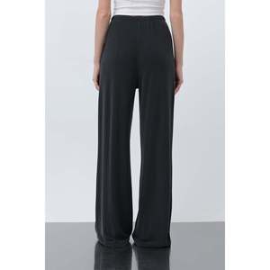 กางเกงเอวผูกยางยืดสำหรับผู้หญิง -32224PNT - สีดำ - Product Image 4