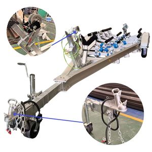 <span class=keywords><strong>Remorque</strong></span> pour <span class=keywords><strong>bateau</strong></span> en aluminium à 3 essieux de 28 pieds, éclairage LED marin pour eau salée, <span class=keywords><strong>étanche</strong></span>, légère, anti-corrosion, pour la pêche et les yachts - Product Image 4