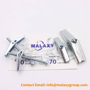 Malaxy M4 M6 M5 M8เหล็กชุบสังกะสีแบบปีกแรงโน้มถ่วงสปริงสลักเกลียวผีเสื้อสำหรับผนังกลวง - Product Image 6