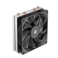 FEZCOOL C904-X37 Refroidisseur de processeur à soufflage vers le bas, 4 caloducs, roulement fluide, contrôle intelligent de la température, boîtier ITX tout-en-un pour Intel AMD
