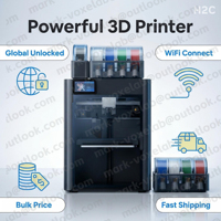Impresora FDM Original Bambo H2C Combo Versión EU/UK Totalmente Desbloqueada, Baja Vibración, Alta Velocidad, Impresión Continua