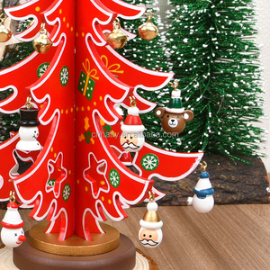 Hot Sale Detachable Wooden <b>Train</b> Handcrafted Christmas <b>Tree</b> Decorations Factory Wholesale Handicrafts - Product Image 4