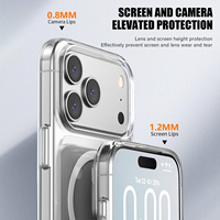 Coque de téléphone magnétique transparente N52, aimant puissant, hybride TPU PC, antichoc, protection intégrale, compatible avec iPhone 18 17 Pro Max