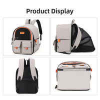 Sac à dos de transport pour chat extensible et portable, ventilation complète, imperméable, petit sac à dos de voyage pour chien