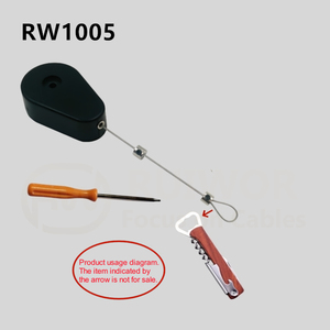Secador de pelo RUIWOR RW1005, caja de extracción antirrobo, abridor de botellas, cordón de posición de Cable DE SEGURIDAD retráctil - Product Image 2